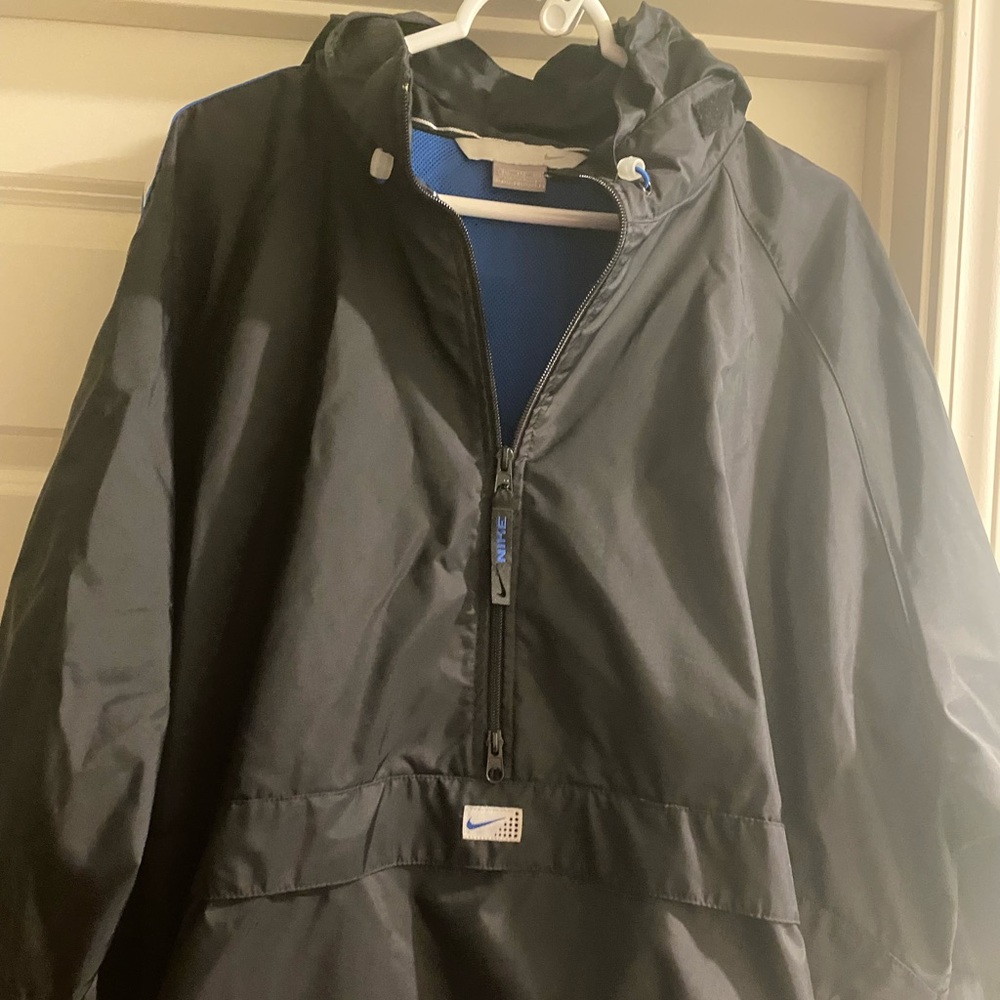 Vintage black Anorak pullover windbreaker